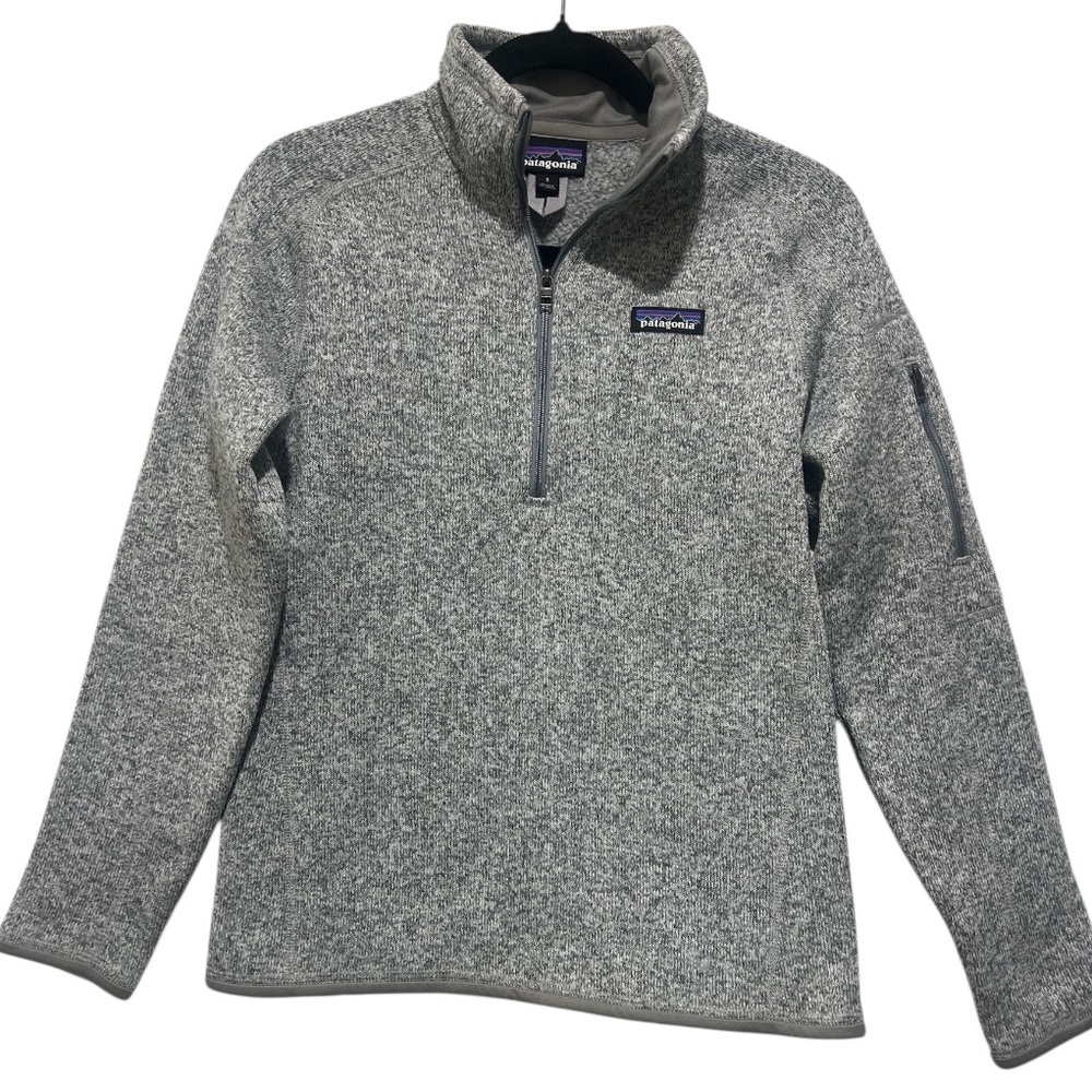 Patagonia Women’s Better Sweater 1/4 Zip Pullover Small Gray Fleece